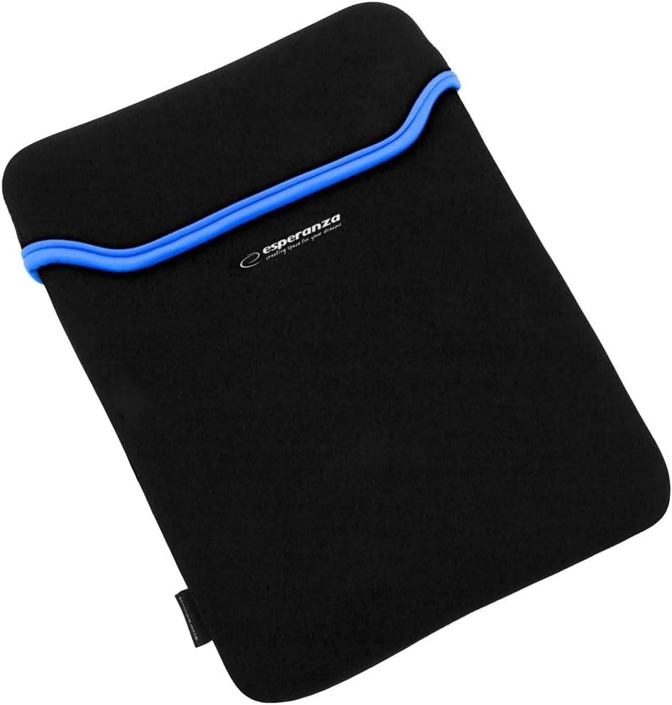 Custodia Protettiva Slim In Neoprene Da 3 Mm Con Tasca Per Laptop Tablet Da 9.7"(Blu)
