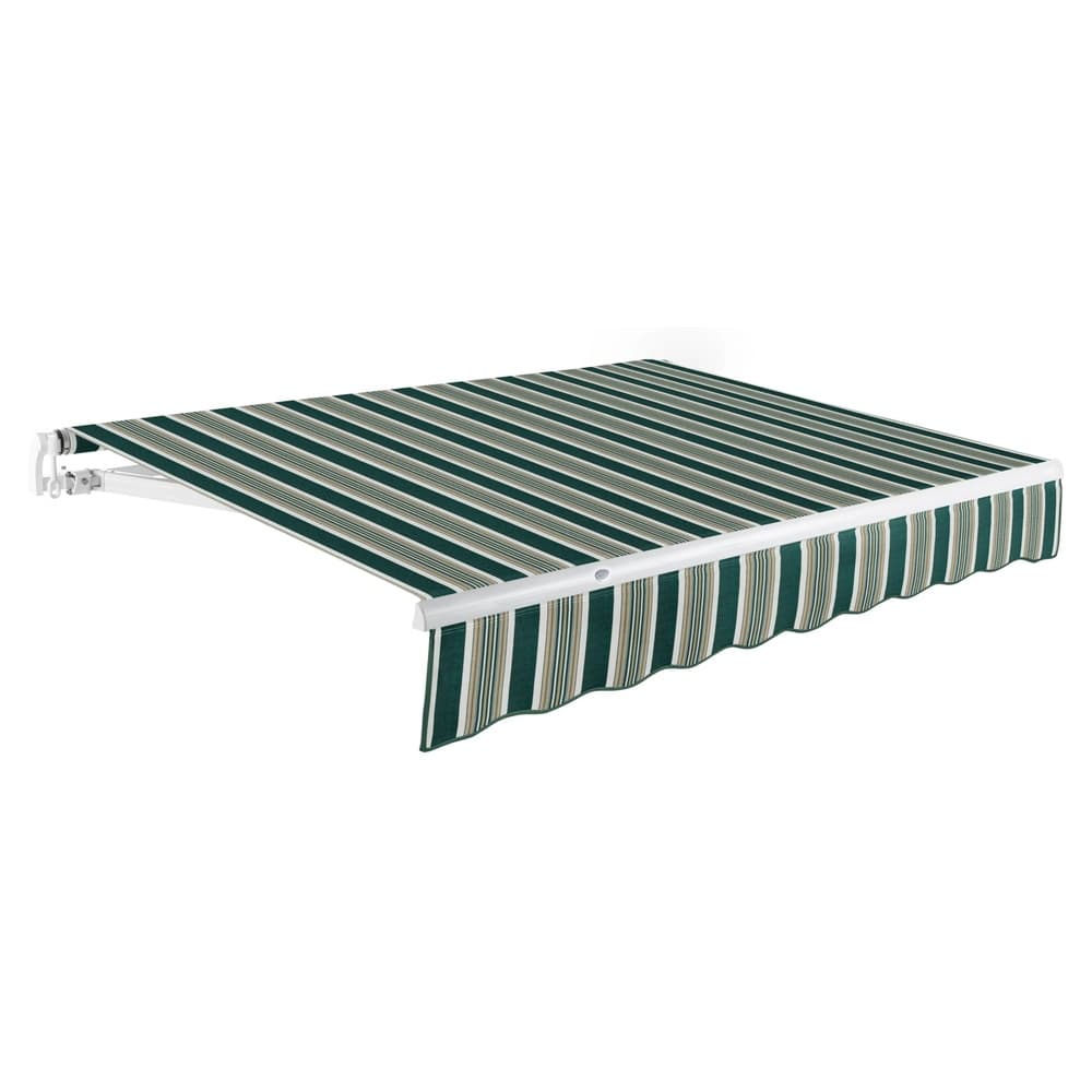 TENDA DA SOLE A BARRA QUADRA 400x250 cm - Colore Verde/Bianco