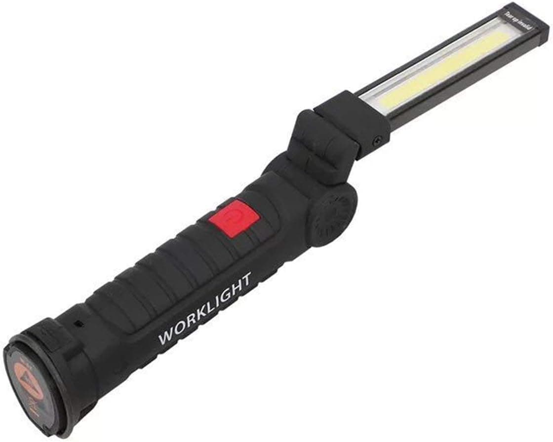 Mini Torcia Led Magnetica Ricaricabile Da Officina Lavoro Campeggio Tascabile