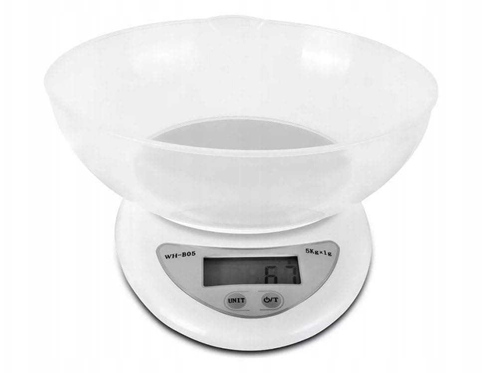 Bilancia Digitale Da Cucina Elettrica di Precisione LCD Max 5KG Pratica Comoda